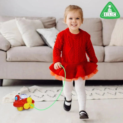 Early Learning Centre Pull Along Popping Plane Toy for Toddlers