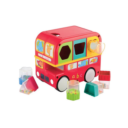 Early Learning Centre Shape Sorting Bus – Red Double-Decker Educational Toy