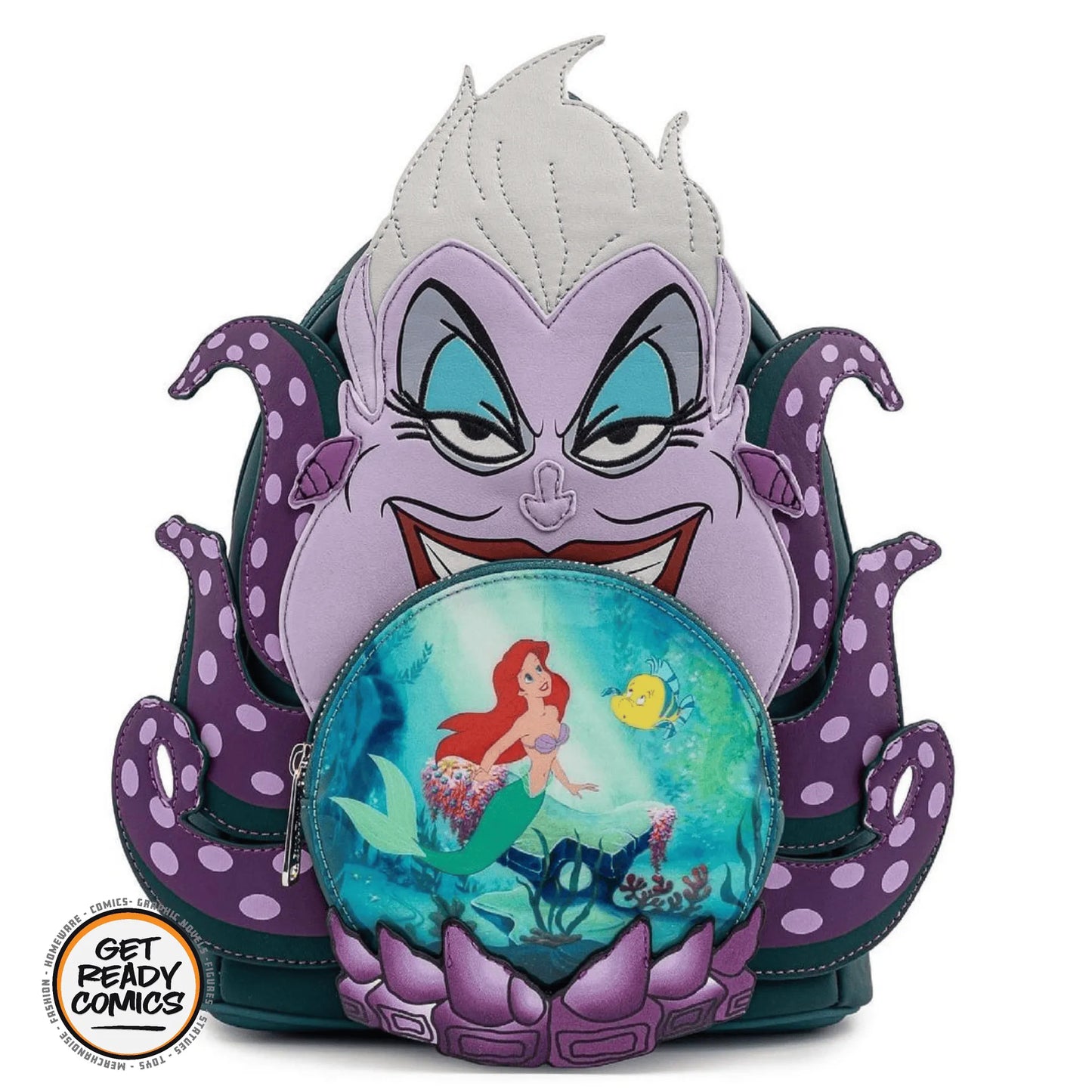 Loungefly: Disney Villains Scene: Ursula Crystal Ball Mini Backpack