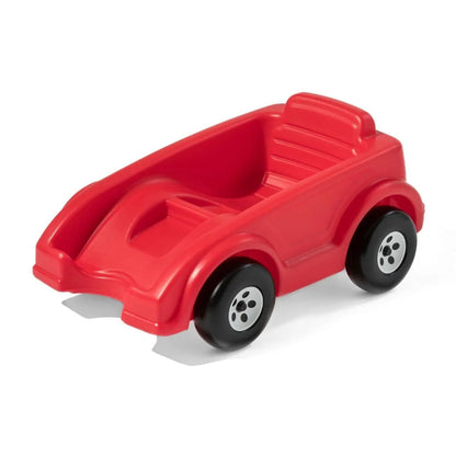 Step2 Extreme Thrill Coaster for Kids, 14-Foot Backyard Roller Coaster Ride-On Toy with Car and Elevated Track for Outdoor Fun – Dashing Red
