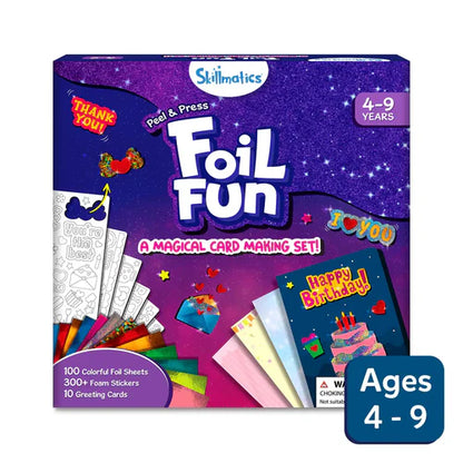 SKILLMATICS Foil Fun: Card Making Set | No Mess Art Kit (ages 4-9)
