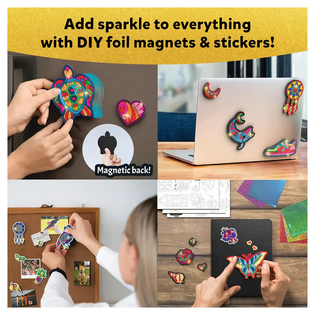 SKILLMATICS Foil Fun Pretty Patterns | No Mess Art Kit (Ages 7+)