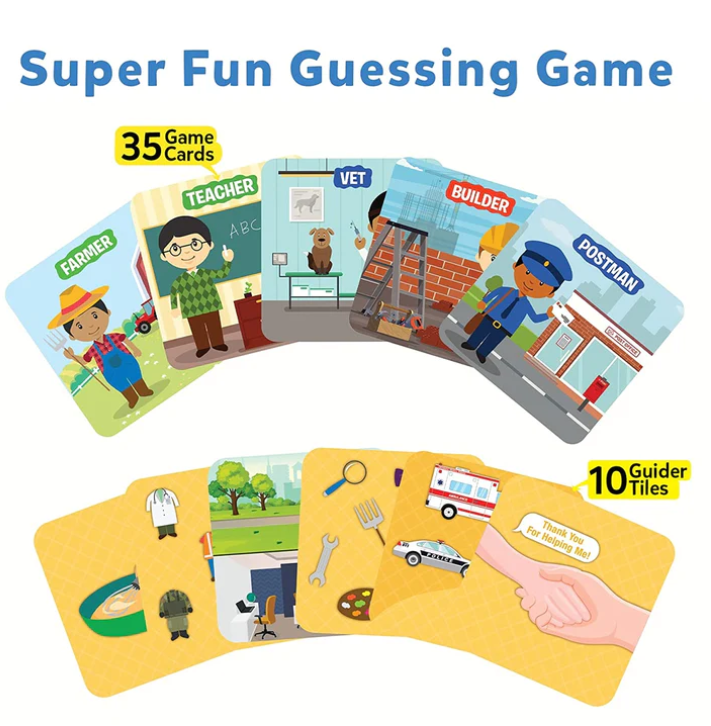 Guess In 10 Junior : Community Helpers Trivia Card Game (PACK OF 5)