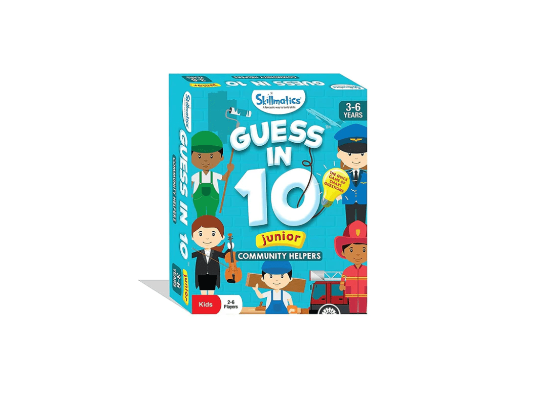 Guess In 10 Junior : Community Helpers Trivia Card Game (PACK OF 5)