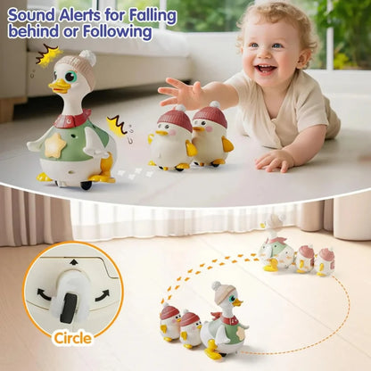 Hola HE9987 Waddling Duck Family With 2 Baby Duck For 6M+ Ages