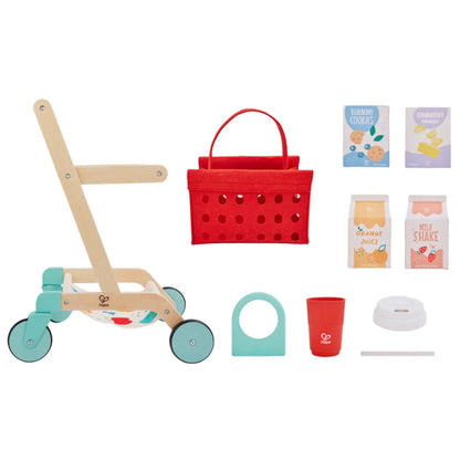 Hape Little Shopper's Cart & Basket Suitable for Age 3+ Years