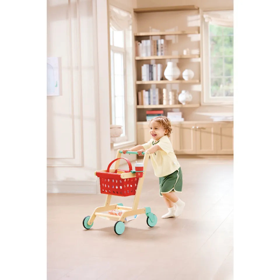 Hape Little Shopper's Cart & Basket Suitable for Age 3+ Years