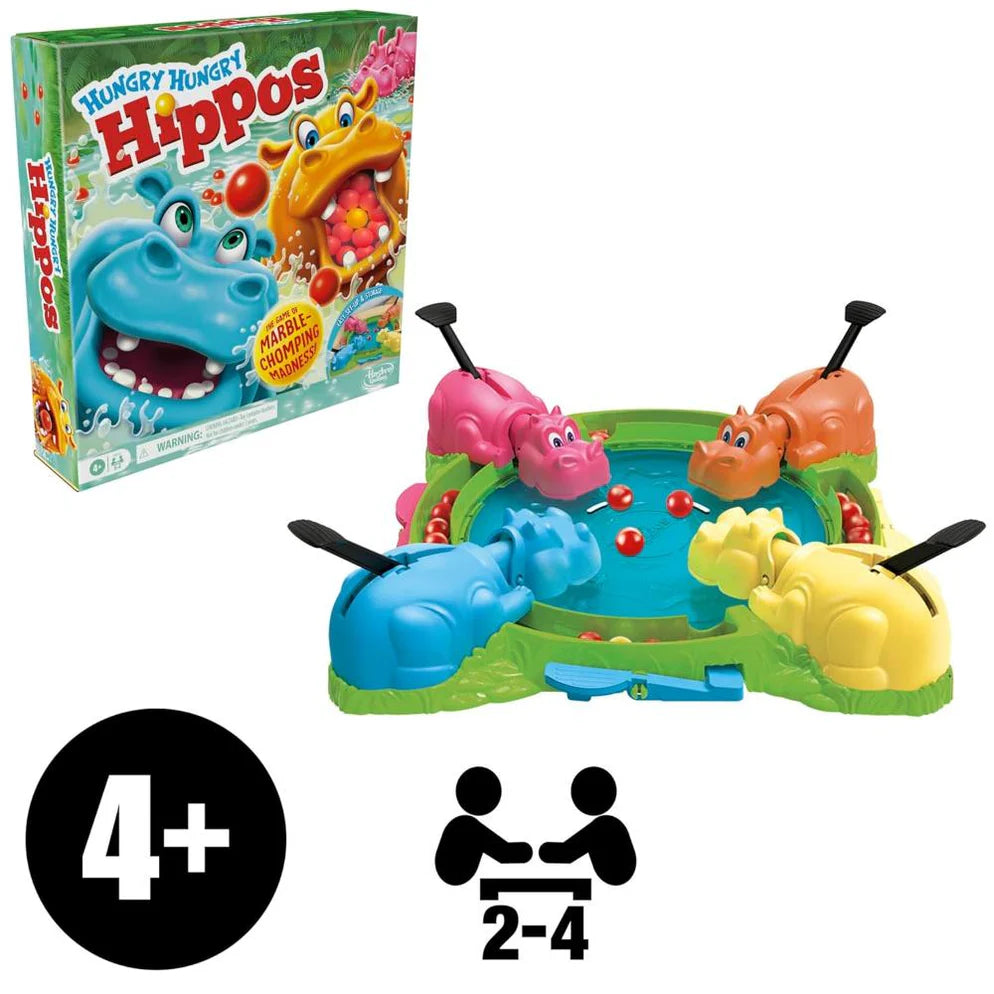 Hasbro Hungry Hungry Hippos Board Game for Preschoolers