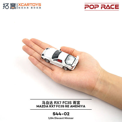 XCARTOYS POPRACE 1:64 MAZDA RX7 FC3S RE AMEMIYA S44-02 Alloy Car Diecast