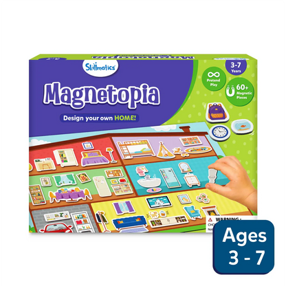 SKILLMATICS Magnetopia - Design Your Own Home | Interactive Pretend Play Set (ages 3-7)
