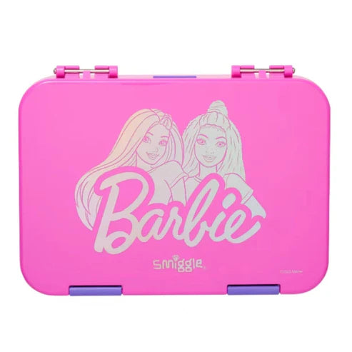 Smiggle Medium Bento Lunch Box for Kids | Leakproof Multi-Compartment Food Storage Box for School - BARBIE