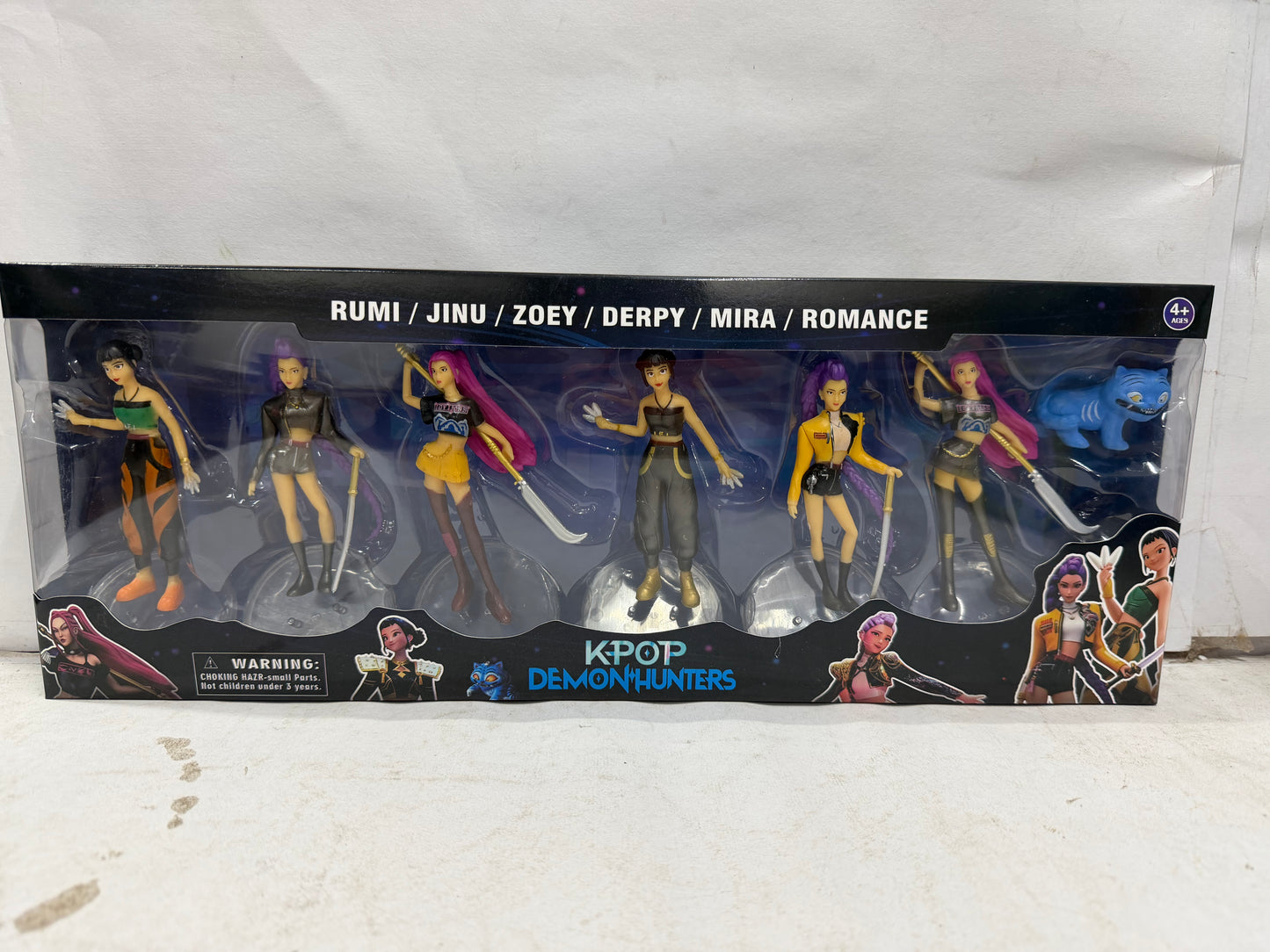 K-Pop Demon Hunters Anime-Style 7-Figure Set – Fantasy Warrior Characters Collectible Pack