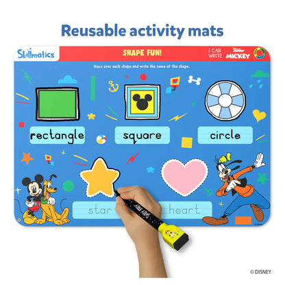 SKILLMATICS I Can Write Disney Junior Mickey Mouse | Reusable Activity Mats (ages 3-6)