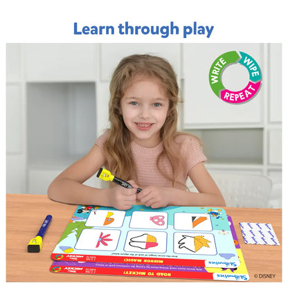 SKILLMATICS I Can Write Disney Junior Mickey Mouse | Reusable Activity Mats (ages 3-6)