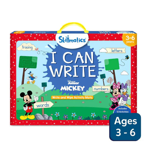 SKILLMATICS I Can Write Disney Junior Mickey Mouse | Reusable Activity Mats (ages 3-6)