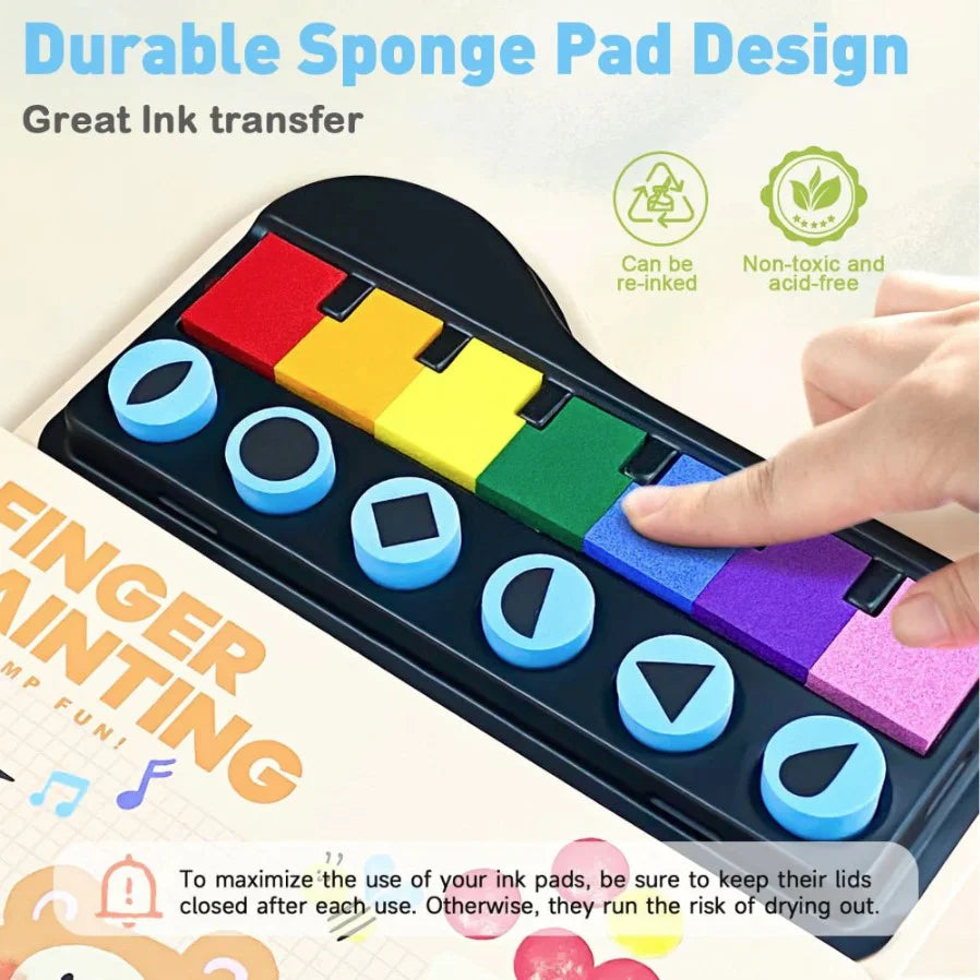 Jar Melo Finger Painting Stamp Fun Book