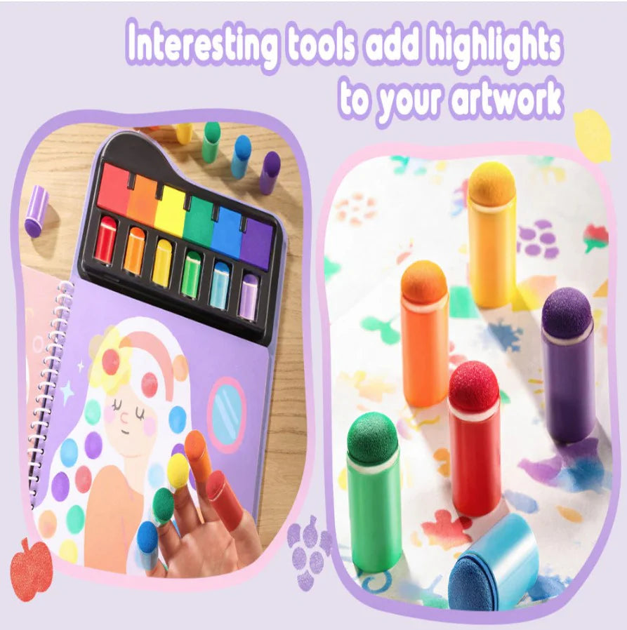 Jar Melo Finger Painting Stamp Fun Book