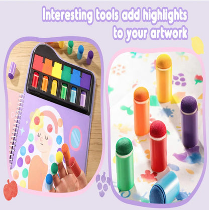 Jar Melo Finger Painting Stamp Fun Book
