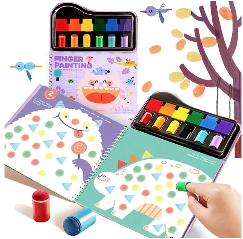 Jar Melo Finger Painting Stamp Fun Book