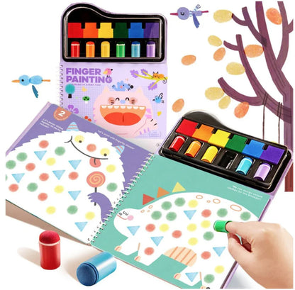 Jar Melo Finger Painting Stamp Fun Book