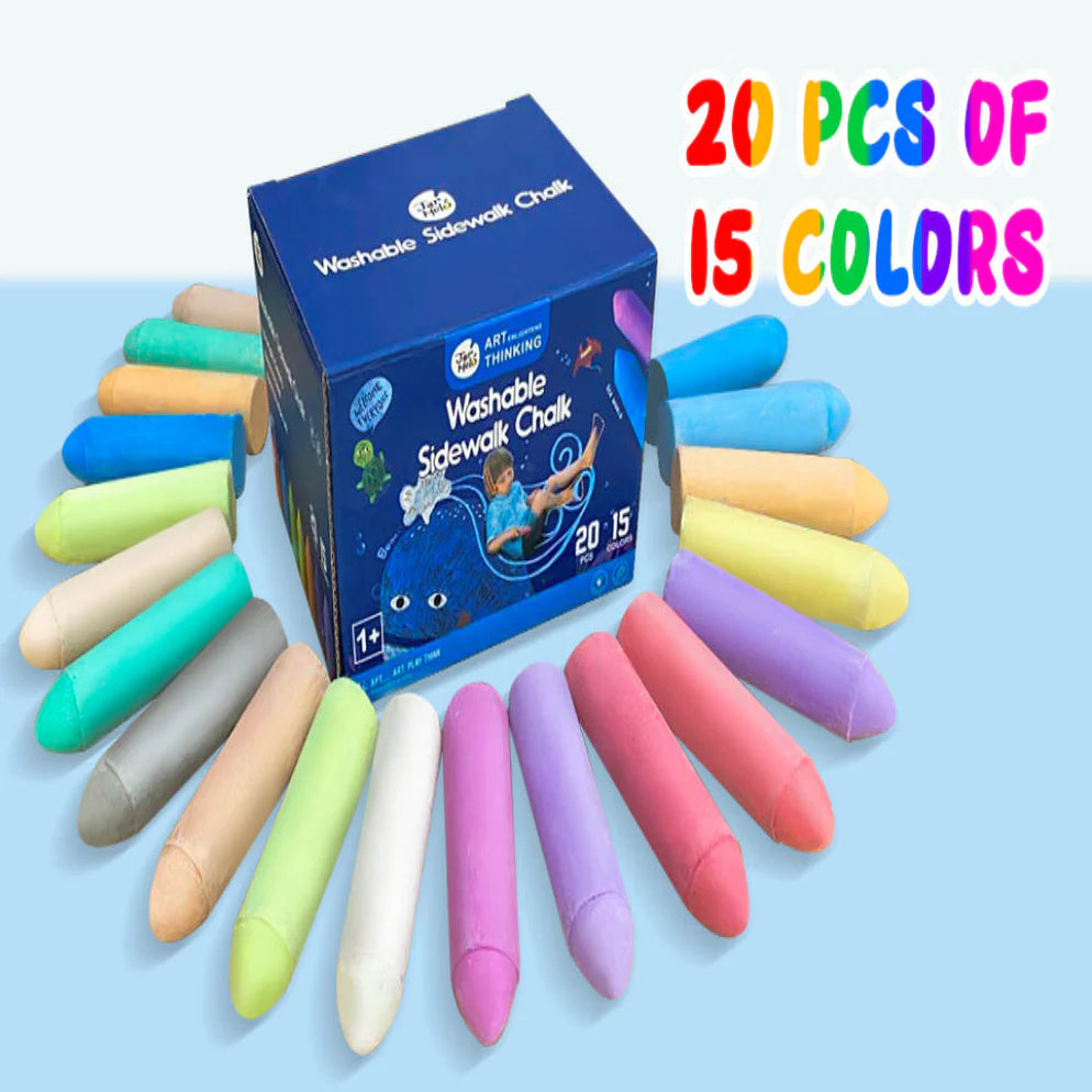 Jar Melo Washable Chalks Set of 15 Colors