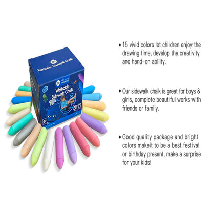 Jar Melo Washable Chalks Set of 15 Colors