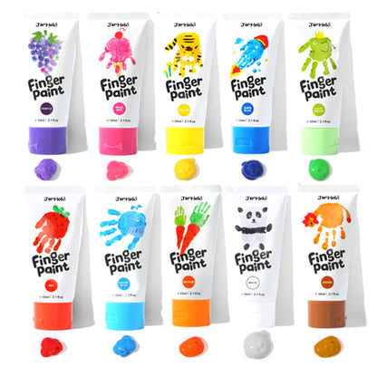Jar Melo Washable Finger Paint Colors Set