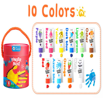 Jar Melo Washable Finger Paint Colors Set