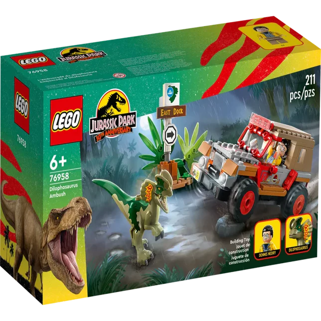 LEGO 76958 Jurassic World Dilophosaurus Ambush