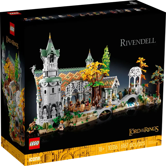 Lego 10316 Icons The Lord Of The Rings: Rivendell - 6167 Pieces