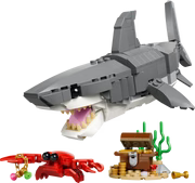 LEGO Creator 3-in-1 31381 Fierce Shark with a Treasure Chest – 379 Pieces
