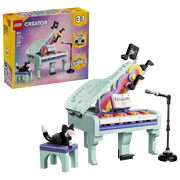 LEGO Creator 3-in-1 31392 Music Decor Piano with Cat – Building Set