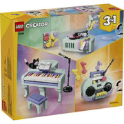 LEGO Creator 3-in-1 31392 Music Decor Piano with Cat – Building Set
