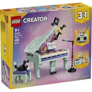 LEGO Creator 3-in-1 31392 Music Decor Piano with Cat – Building Set