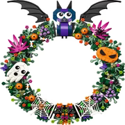 LEGO Halloween Wreath 40825 – 617 Pieces Seasonal Home Décor Building Set