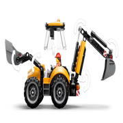 LEGO City 60480 Yellow Backhoe Loader – 301 Pieces Construction Vehicle Set