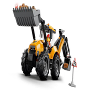 LEGO City 60480 Yellow Backhoe Loader – 301 Pieces Construction Vehicle Set
