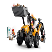 LEGO City 60480 Yellow Backhoe Loader – 301 Pieces Construction Vehicle Set