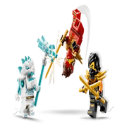LEGO NINJAGO 71864 Jay's Transforming Elemental Tech Mech – 650 Pieces