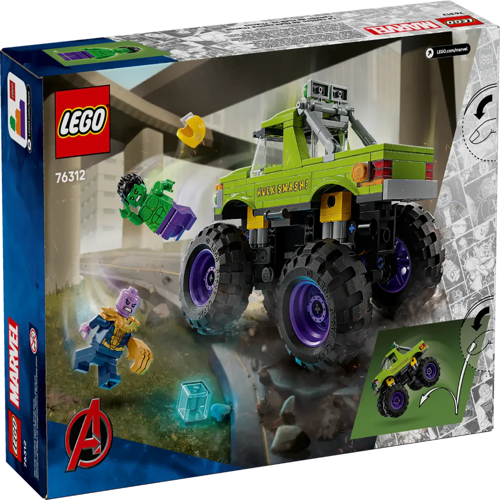 Lego Marvel The Hulk Truck vs. Thanos 76312