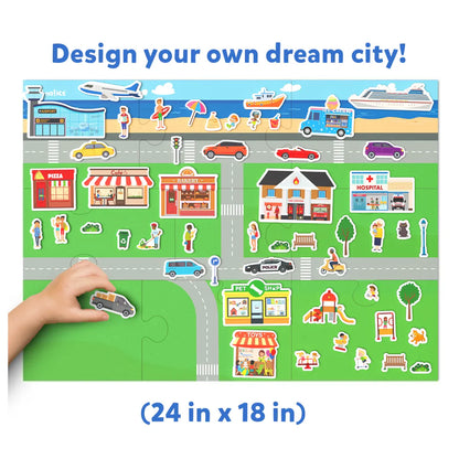 SKILLMATICS Magnetopia - Design Your City | Interactive Pretend Play Set (ages 3-7)