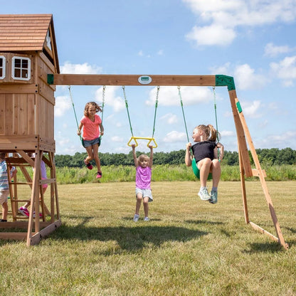 BYD Montpelier Swing Set, Outdoor Swing Set for Kids, Outdoor Playset for Toddler