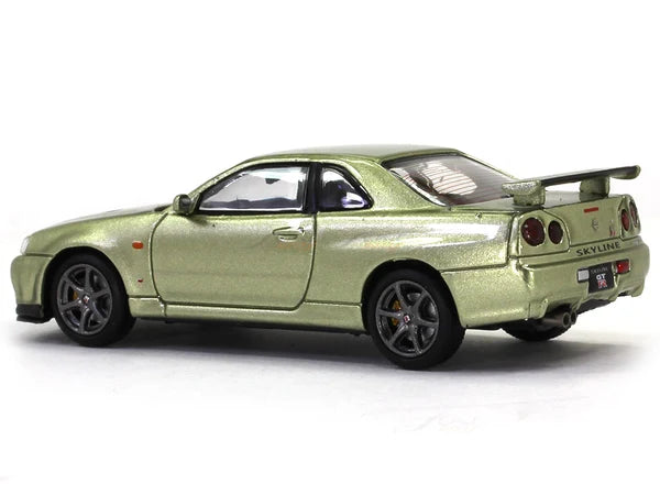 Motorhelix Nissan GT-R R34 Nismo CRS Gunmetal Grey 1:64 Diecast Model Car