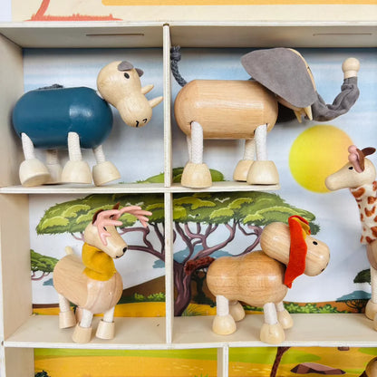 Open Ended Bendimals - Flexible Wooden Animals (Each Sold Separately)