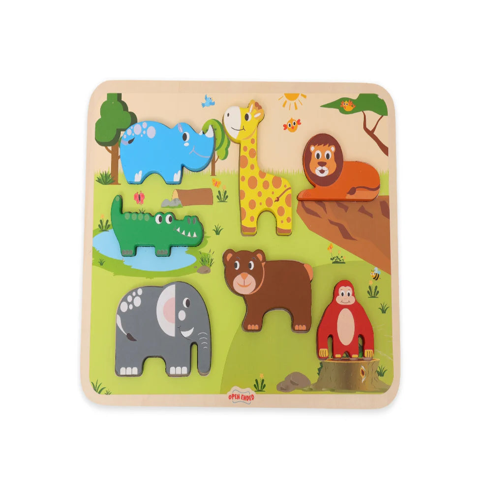 Open Ended Chunky Puzzle New Design- Animals – GIFT PALACE - THE ...