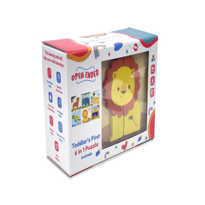 Open Ended Toddler's First 6 In 1 Puzzle