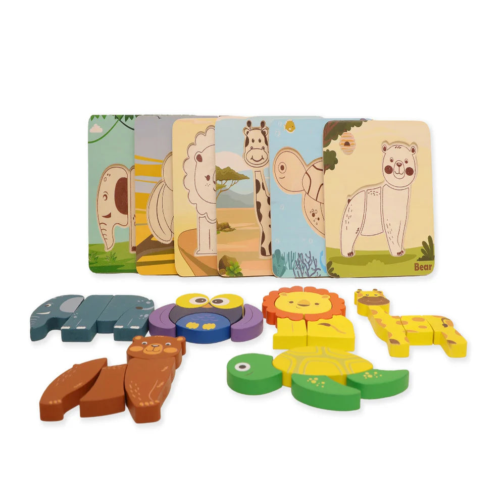 Open Ended Toddler's First 6 In 1 Puzzle