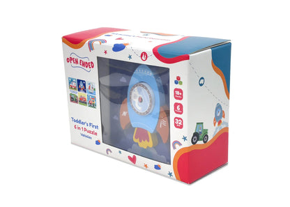 Open Ended Toddler's First 6 In 1 Puzzle -Vehicle