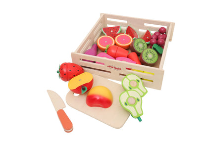 Open Ended Wooden Cutting Set - Fruits & Veggies