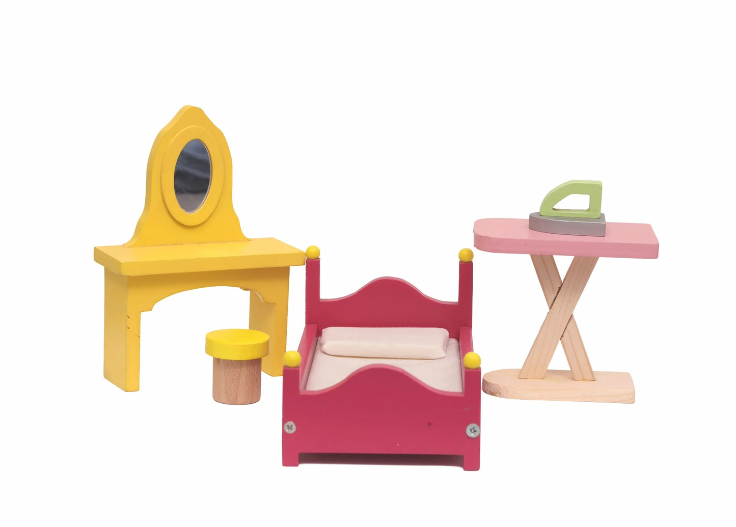 Open Ended Wooden Doll House - Grand Mansion (28 pcs furniture included)